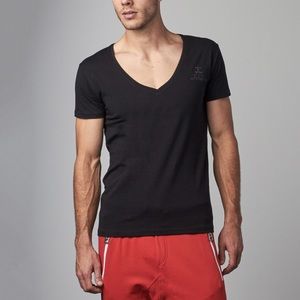 AKITO TANAKA Black Short Sleeve Tee Shirt